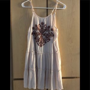 Summer top w embroidery, S, Rayon. Hand wash